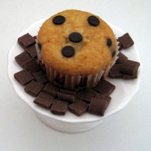 Cupcake met chocolade