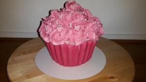 Giant cupcake