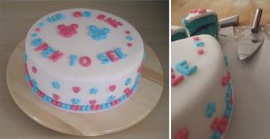 Gender reveal taart – jongen.