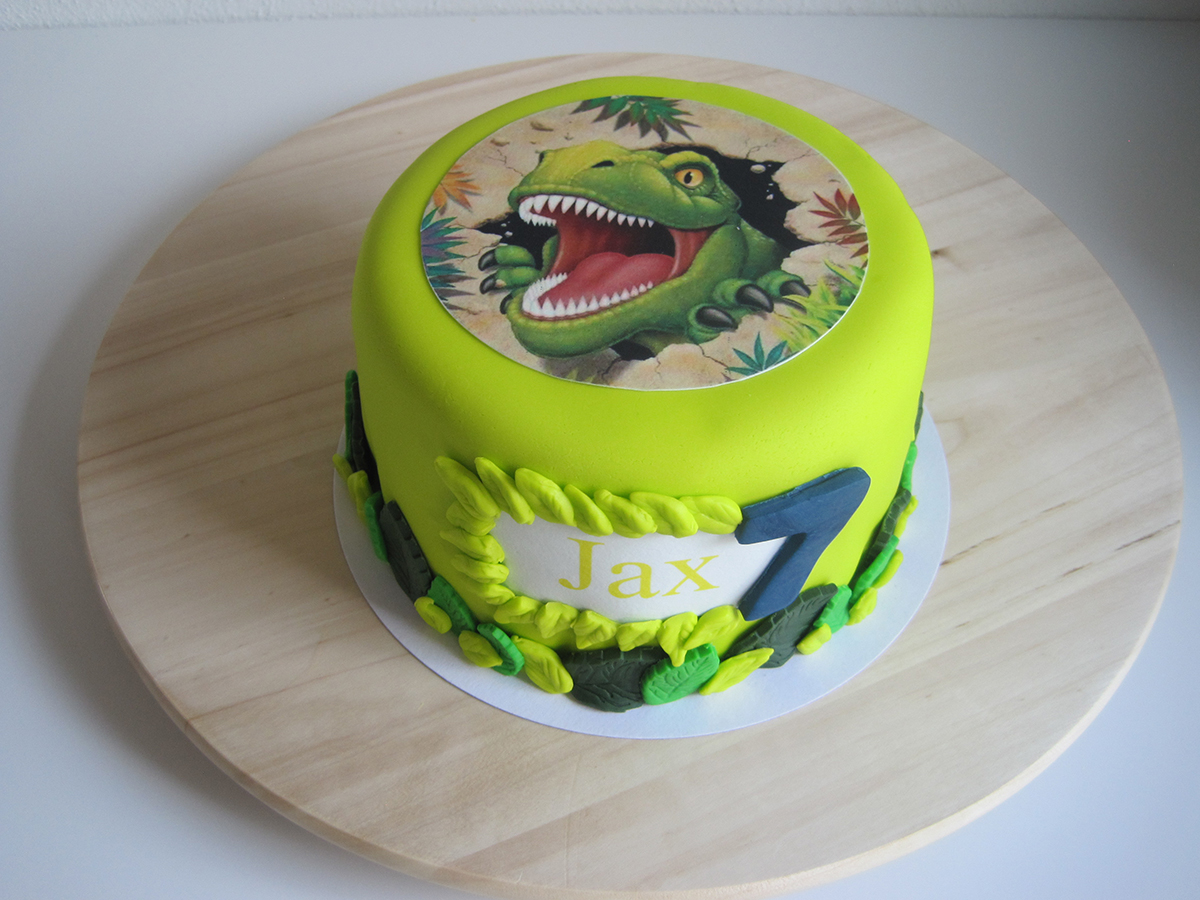 Uitgelezene dino-jungle-taart - CakeM taarten & cupcakes uit Deventer CP-94